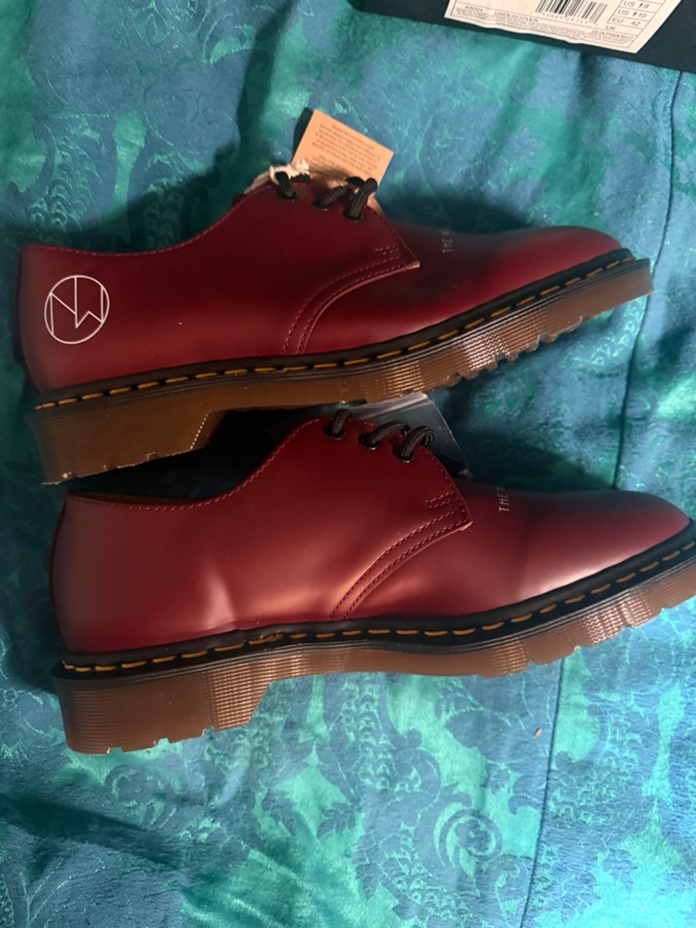 Dr. Martens 1461 x Undercover Oxfords Cherry Red with Yellow Stitching NIB - Picture 5 of 13